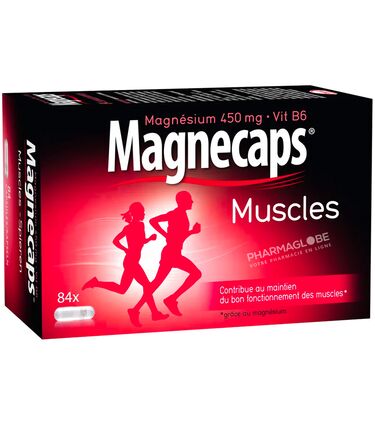 Magnecaps-Muscles-84-Capsules-Crampes-Musculaires-magnesium-vitamineB6-pharmaglobe.lu