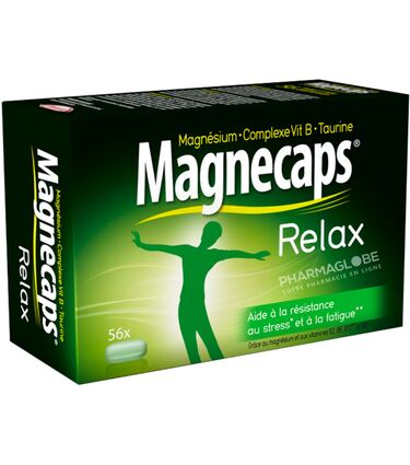 Magnecaps-Relax-56-Comprimes-Stress-temporaire-Fatigue-magnesium-vitamineB-taurine-pharmaglobe.lu