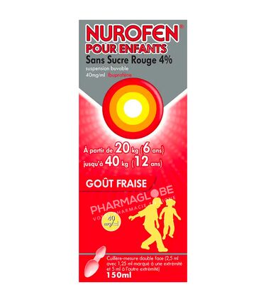 Nurofen-Enfants-Sans-Sucre-Rouge-4-pour-cent-Sirop-150-ml-Ibuprofène-gout-fraise-douleurs-fievre-pharmaglobe.lu