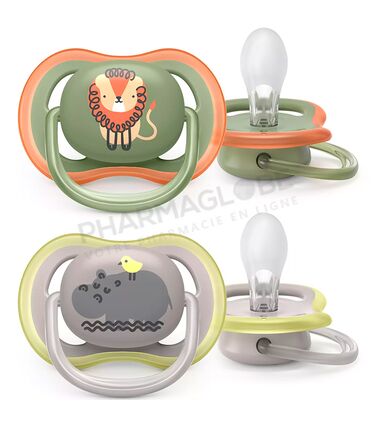 Philips-Avent-Sucette-Ultra-Air-Bébé-6-a-18-Mois-Lion-pharmaglobe.lu