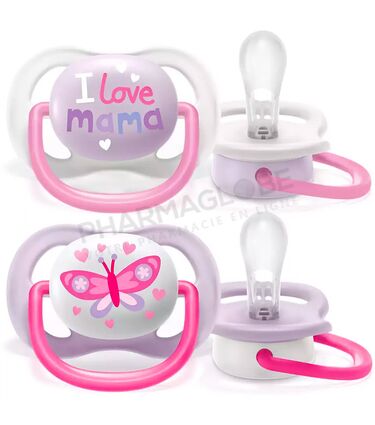 Philips-Avent-Sucette-Ultra-Air-Happy-Bébé-fille-0-6-Mois-Range-Girl-pharmaglobe,lu