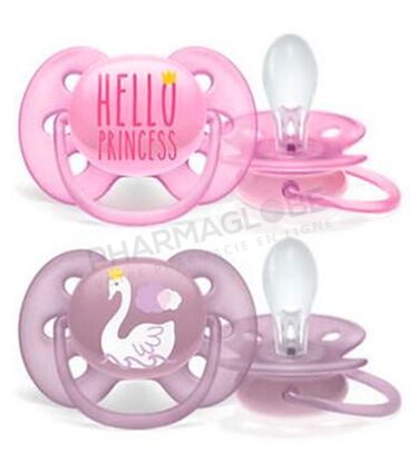 Philips-Avent-Sucette-Ultra-Soft-Ultra-Douce-6-18-Mois-Deco-Girl-pharmaglobe,lu