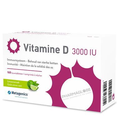 Vitamine-D-3000-UI-Metagenics-168-Comprimés-à-Mâcher-PROMO-pharmaglobe,lu