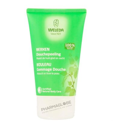 Weleda-Crème-de-Douche-Gommante-au-Bouleau-150ml-Fines-Perles-de-Cires-Abeille-pharmaglobe.lu