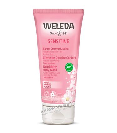 Weleda-Crème-de-Douche-Sensitive-Confort-Amande-200-ml-Peau-Très-Sensible-pharmaglobe.lu