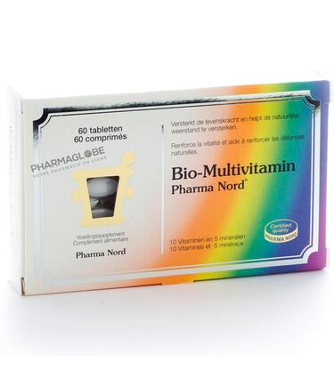 Bio-Multivitamin-Bio-Multivitamines-60-Comprimés-Pharma-Nord-Immunité-et-Energie-pharmaglobe.lu