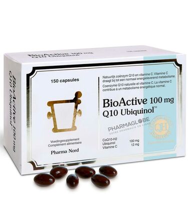BioActive-100-mg-Q10-Ubiquinol-150-Capsules-Pharma-Nord-Coenzyme-Q10-Forme-Réduite-pharmaglobe.lu