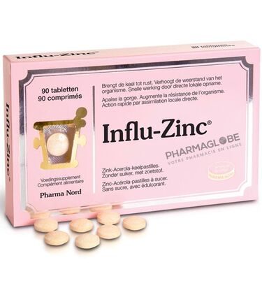 Influ-Zinc-90-Comprimes-Pharma-Nord-Système-Immunitaire-zinc-acerola-pharmaglobe.lu