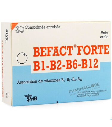 BEFACT-FORTE-B1-B2-B6-B12-30-COMPRIMES-vitamines-B-pharmaglobe.lu