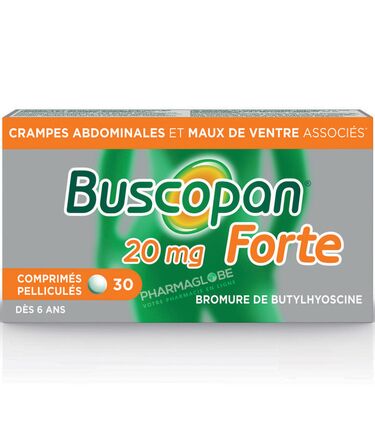 Buscopan-Forte-20-mg-30-Comprimés-Pelliculés-medicament-Crampes-Douloureuses-au-Ventre-crampes-abdominales-maux-de-ventre-pharmaglobe.lu