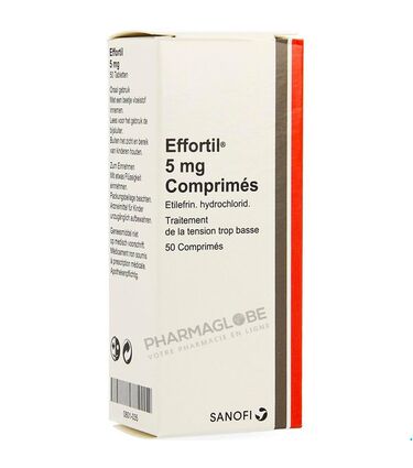 Effortil-5-mg-50-Comprimés-Tension-Artérielle-Trop-Basse-medicament-pharmaglobe.lu