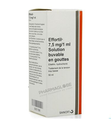 Effortil-7,5-mg/1 ml-Solution-Buvable-en-Gouttes-50-ml-Tension-Artérielle-Trop-Basse-medicament-pharmaglobe.lu