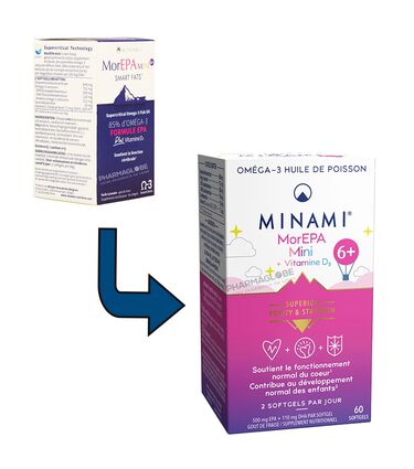 MorEPA-Mini-Smart-Fats-plus-Vitamine-D3-60-Softgels-Minami-Gout-Fraise-omega-3-pour-enfants-pharmaglobe.lu