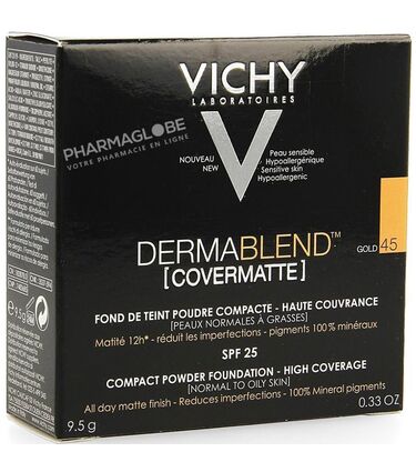 Vichy-DERMABLEND-COVERMATTE-N-45-9,5-G-gold-poudre-compacte-haute-couvrance-pharmaglobe.lu