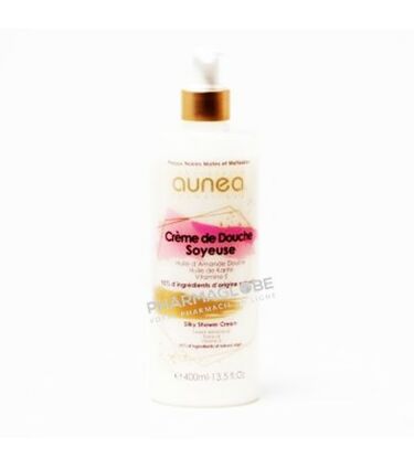 aunea-creme-de-douche-soyeuse-adultes-flacon-pompe-400-ml-pharmaglobe.lu