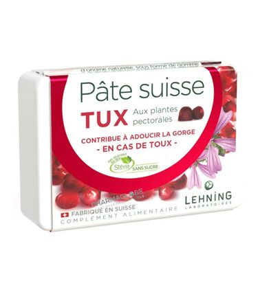 pate-suisse-tux-lehning-40-gommes-a-sucer-boite-pharmaglobe.lu