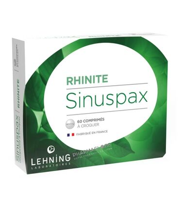 sinuspax-rhinite-medicament-homeopathique-boite-60-comprime-croquer-lehning-pharmaglobe.lu