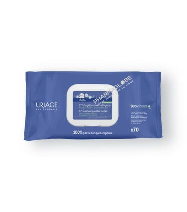 uriage-bebe-1eres-lingettes-nettoyantes-70-lingettes-edelweiss-bio-pharmaglobe.lu