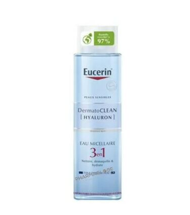 Eucerin DermatoClean Hyaluron Eau Micellaire 3en1 Flacon 400 ml Pharmaglobe.lu