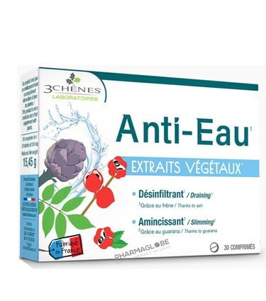 3-chenes-3c-pharma-anti-eau-extraits-vegetaux-boite-30-comprimes-desinfiltrant-amincissant-pharmaglobe.lu