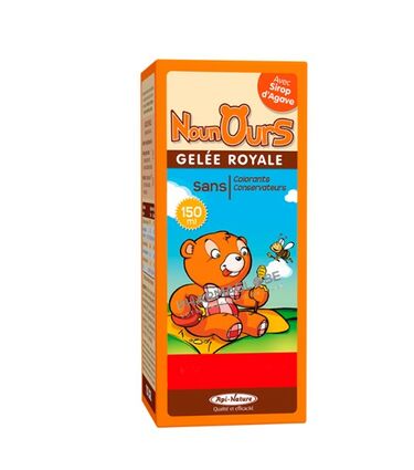 Api Nature NounOurs Gelee Royale Sirop Enfants Flacon 150 ml Pharmaglobe. lu