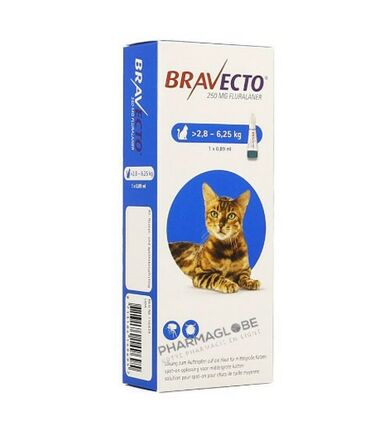 bravecto-250mg-spot-on-solution-chats-taille-moyenne-2.8-6.25kg-boite-1-pipette-medicament-veterinaire-pharmacie-pharmaglobe.lu