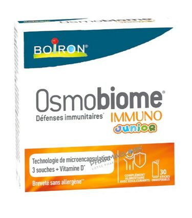 osmobiome-immuno-junior-boite-30-sticks-gout-framboise-boiron-immunite-pharmaglobe.lu