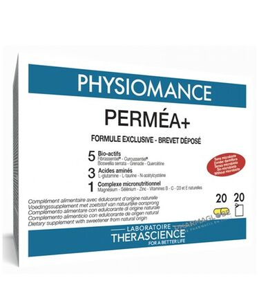 therascience-physiomance-permea-sans-microbiote-orange-boite-20-sachets-20-gelules-pharmacie-pharmaglobe.lu