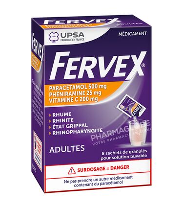 FERVEX-ADULTE-8-SACHETS-rhume-rhinite-etat-grippal-rhinopharyngite-paracetamol-pheniramine-vitamine-C-pharmaglobe.lu