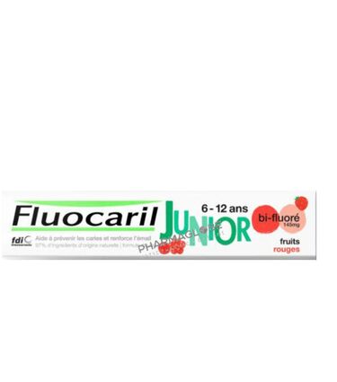 fluocaril-dentifrice-junior-gel-fruits-rouges-bi-floure-145mg-tube-75ml-enfants-6-12-ans-pharmacie-pharmaglobe.lu