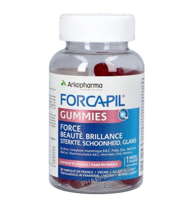 forcapil-gummies-force-pousse-brillance-croissance-boite-60-gummies-arkopharma-cheveux-pharmacie-pharmaglobe.lu