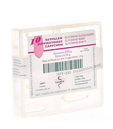GLYCERINE-SUPPOSITOIRE-BEBES-10-PIECES-FAGRON-constipation-pharmaglobe.lu
