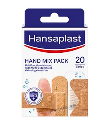 HANSAPLAST-HAND-MIX-PACK-20-STRIPS-pack-20-pansements-multi-usage-mains-pharmaglobe.lu