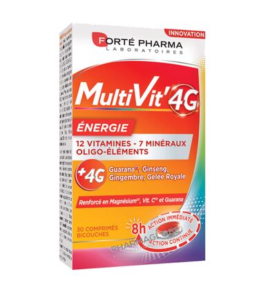 multivit-4g-energie-boite-30-comprimes-forte-pharma-vitamines-mineraux-complement-alimentaire-pharmacie-pharmaglobe.lu