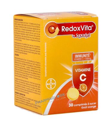 redoxvita-vitamine-c-500mg-boite-30-comprimes-sucer-gout-orange-supradyn-bayer-immunite-pharmacie-pharmaglobe.lu