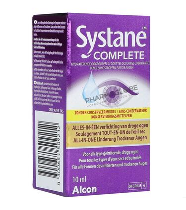 SYSTANE-COMPLETE-COLLYRE-SANS-CONSERVATEUR-oeil-sec-irrite-pharmaglobe.lu
