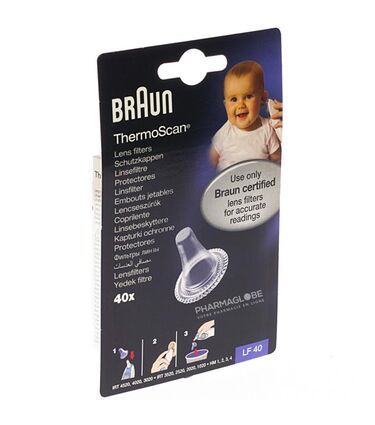 THERMOMETRE-THERMOSCAN-CAPUCHON-A-40-embouts-jetables-pharmaglobe.lu