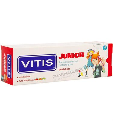VITIS-JUNIOR-GEL-75-ML-dentifrice-avec-fluor-gout-tutti-frutti-prevention-caries-et-protection-gencives-pharmaglobe.lu