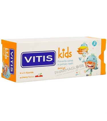 VITIS-KIDS-GEL-50-ML-dentifrice-enfant-a-partir-2-ans-prevention-caries-premieres-dents-avec-fluor-gout-cerise-pharmaglobe.lu