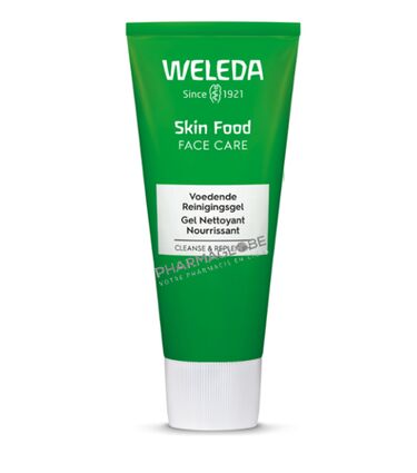 weleda-skin-food-gel-nettoyant-nourrissant-visage-tube-75ml-peaux-normales-seches-pharmacie-pharmaglobe.lu