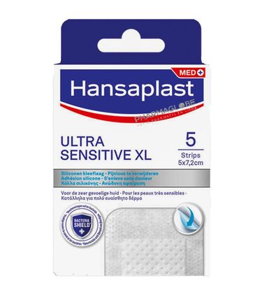hansaplast-ultra-sensitive-xl-5-strips-7,2x5-cm-boite-pansements-ultra-sensitive-xl-pharmacie-pharmaglobe.lu