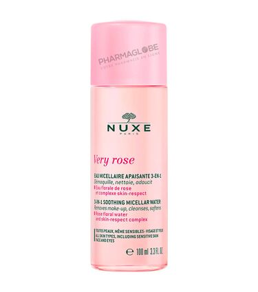 NUXE-VERY-ROSE-EAU-MICELLAIRE-APAISANTE-100ML-demaquiller-nettoyer-adoucir-pharmaglobe.lu