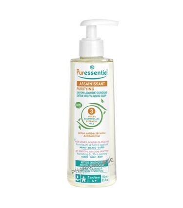 puressentiel-assainissant-savon-liquide-surgras-flacon-250ml-pharmacie-pharmaglobe.lu