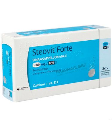 Steovit-Forte-Orange-1000-mg-880-U.I-2x15-Comprimes-Effervescents-Calcium-et-Vitamine-D3-pharmaglobe.lu