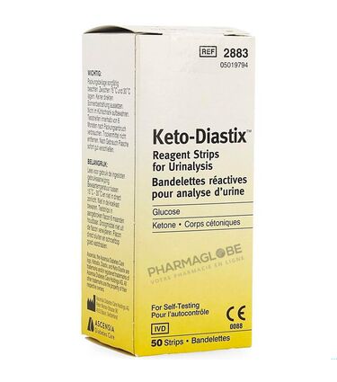BAYERS-KETODIASTIX-A-50-bandelettes-reactives-analyse-urine-glucose-ketone-corps-cetoniques-pharmaglobe.lu