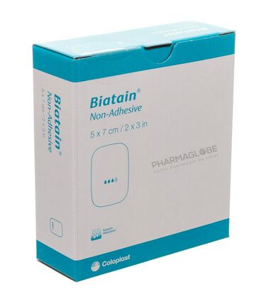BIATAIN-Non-ADHesif-5-par-7-CM-A-10-6105-coloplast-pharmaglobe.lu