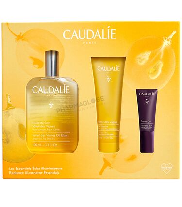 CAUDALIE-COFFRET-NOEL-Huile-de-SOIN-SOLEIL-des-vignes-huile-argan-figue-et-karite-plus-gel-douche-et-creme-yeux-offert-pharmaglobe.lu
