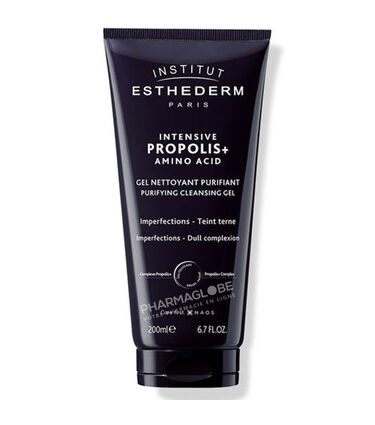 ESTHEDERM-INTENSIVE-PROPOLIS-plus-GEL-NETTOYANT-200ML-gel-nettoyant-purifiant-imperfection-teint-terne-pharmaglobe.lu