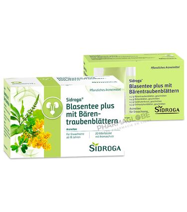 SIDROGA-BLASENTEE-PLUS-BAERENTRAU-20-SACHETS-the-busserole-voies-urinaires-pharmagobe.lu
