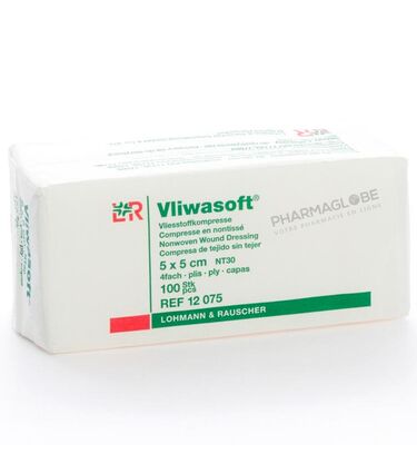 VLIWASOFT-Non-STERILE-5-par-5-CM-A-100-Lohmann-compresses-non-tisees-pharmaglobe.lu